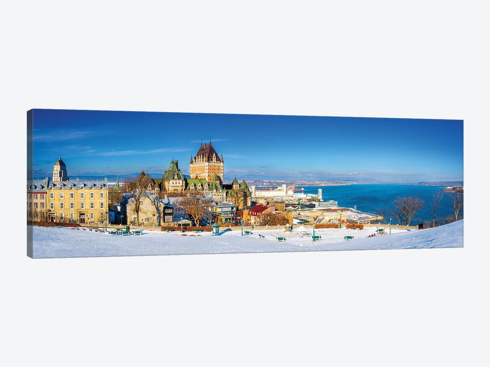 Snowy Panorama Of Quebec by Susanne Kremer 1-piece Canvas Art Print