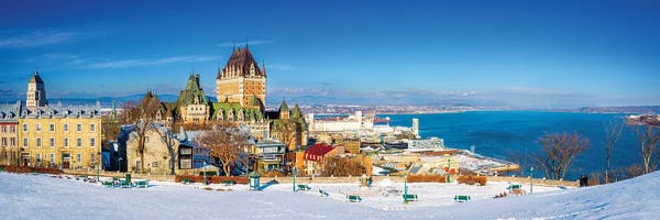 Quebec: Snowy Panorama Of Quebec by Susanne Kremer