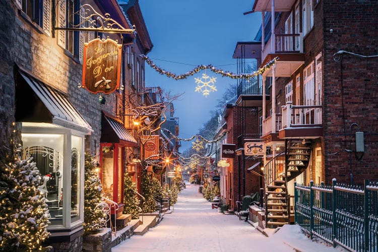 Little Street In Quebec