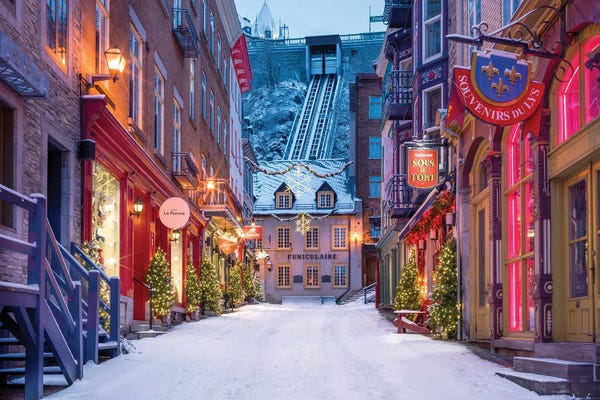Quebec: Snow Morning Quebec by Susanne Kremer