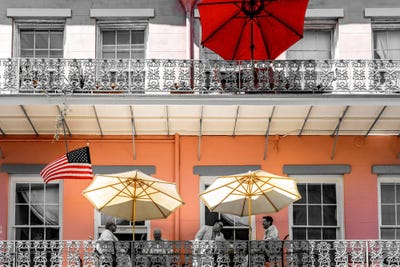 The Balcony Talk New Orleans by Susanne Kremer art print