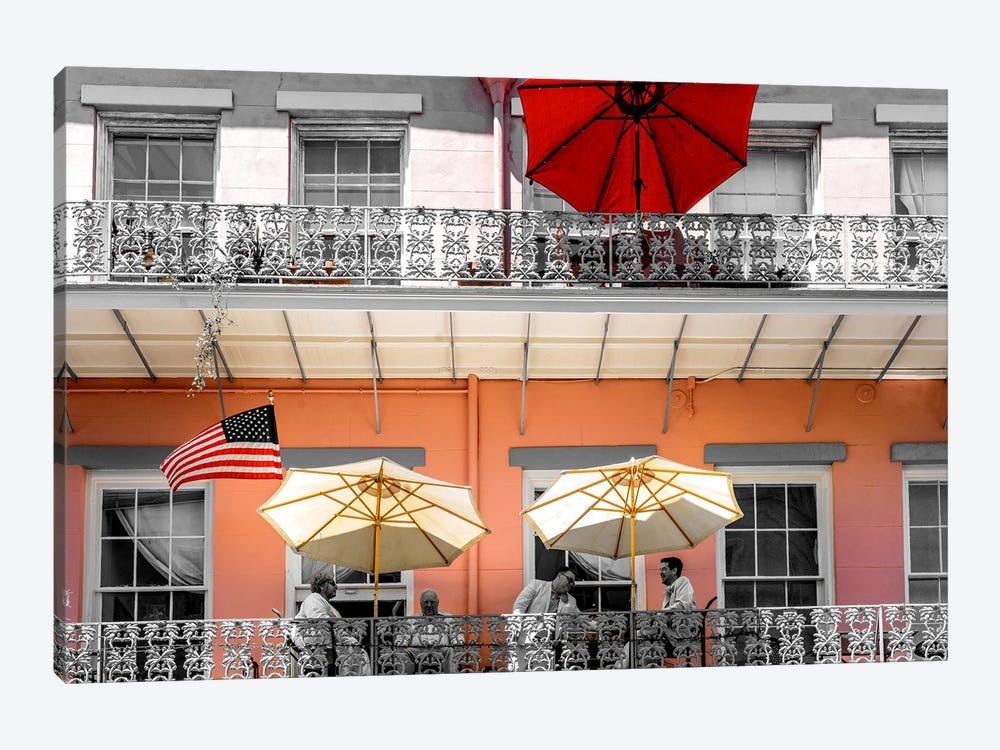 The Balcony Talk New Orleans by Susanne Kremer 1-piece Canvas Print