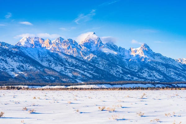 Teton Range: Grand Teton Winter by Susanne Kremer