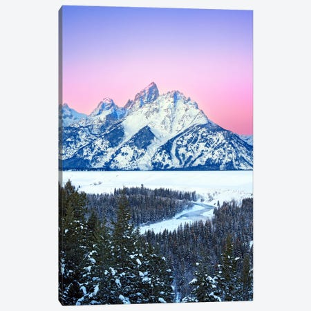 Grand Teton Alpenglow Canvas Print #SKR999} by Susanne Kremer Canvas Print