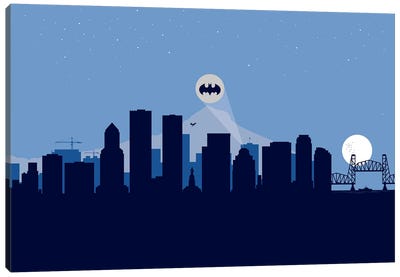 Portland Justice Canvas Art Print - Batman