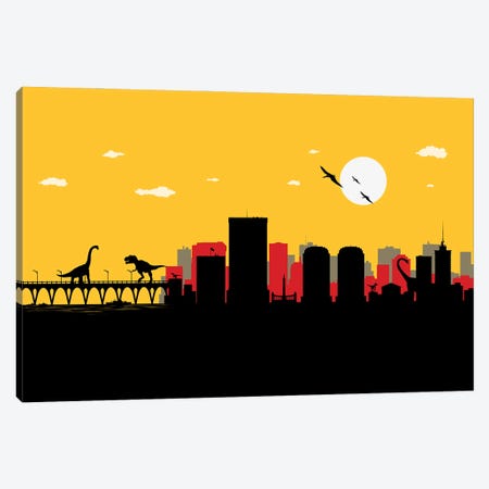 Richmond Dinosaurs Canvas Print #SKW102} by SKYWORLDPROJECT Canvas Artwork