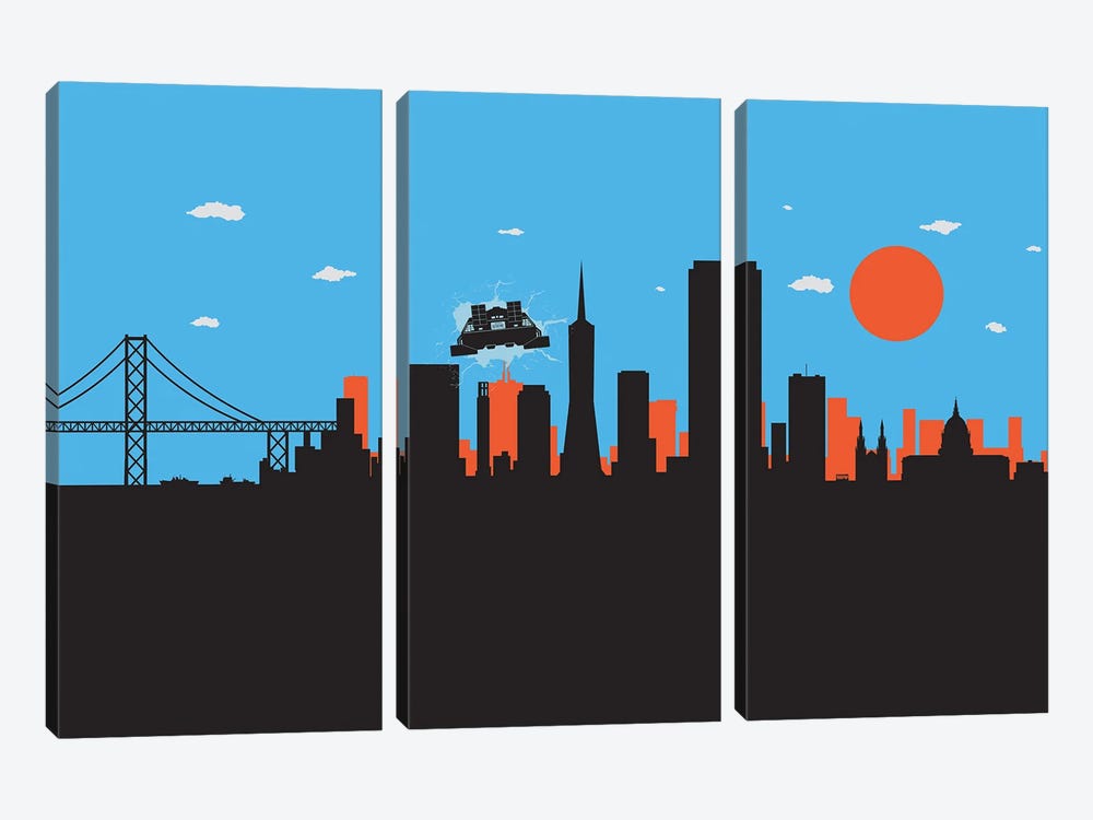 Outatime San Francisco II by SKYWORLDPROJECT 3-piece Canvas Artwork