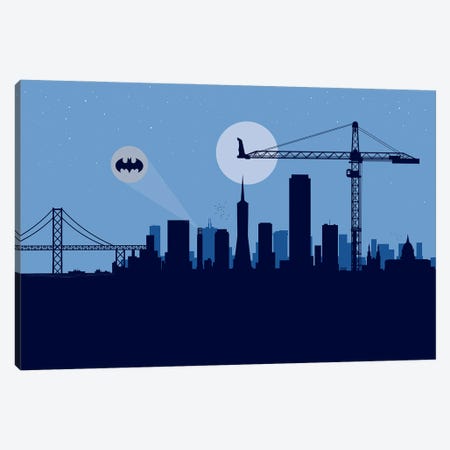 San Francisco Protector Canvas Print #SKW109} by SKYWORLDPROJECT Canvas Wall Art
