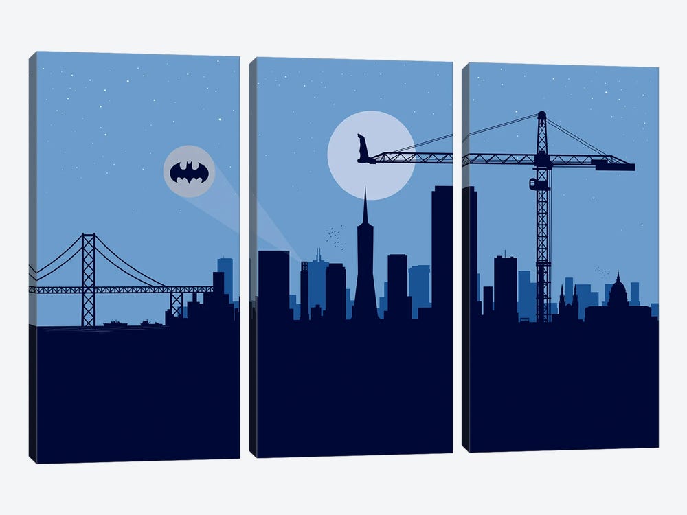 San Francisco Protector by SKYWORLDPROJECT 3-piece Canvas Print