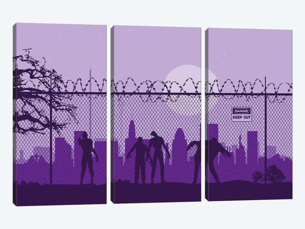 Baltimore Zombies by SKYWORLDPROJECT 3-piece Canvas Wall Art