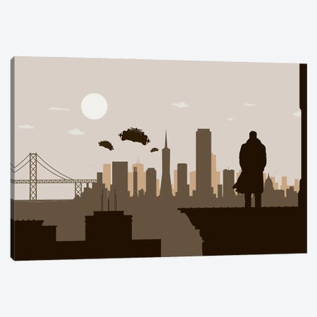 San Francisco Runner Canvas Print #SKW111} by SKYWORLDPROJECT Canvas Print