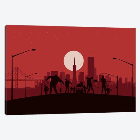 San Francisco Zombies Canvas Print #SKW112} by SKYWORLDPROJECT Canvas Print