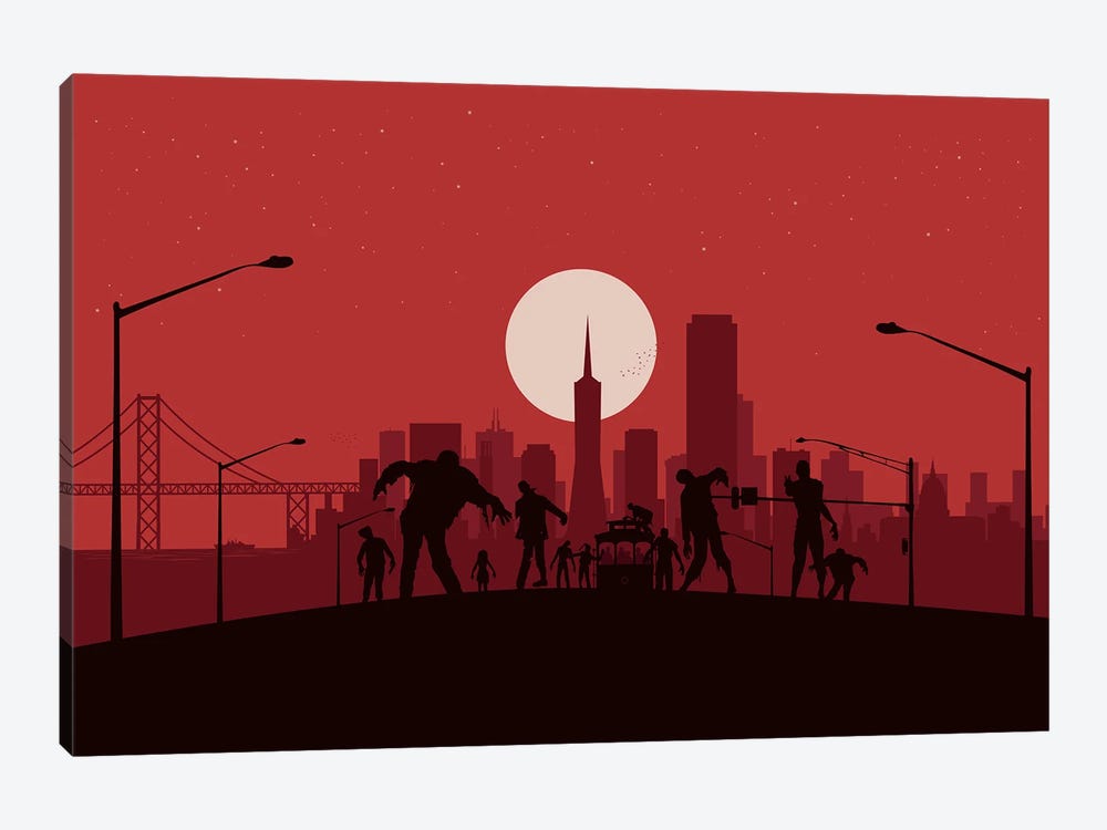 San Francisco Zombies by SKYWORLDPROJECT 1-piece Canvas Print