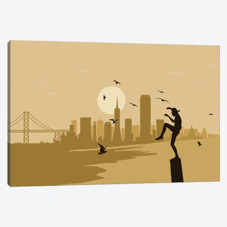 San Francisco Karate Canvas Print #SKW114} by SKYWORLDPROJECT Canvas Artwork