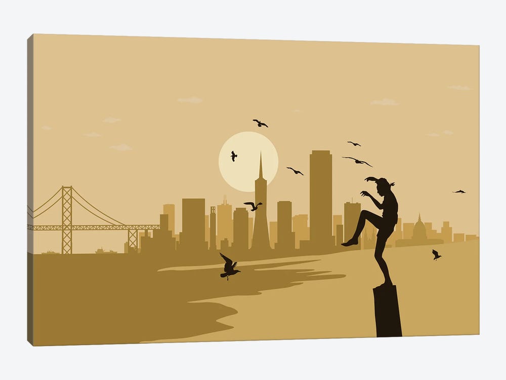 San Francisco Karate by SKYWORLDPROJECT 1-piece Art Print