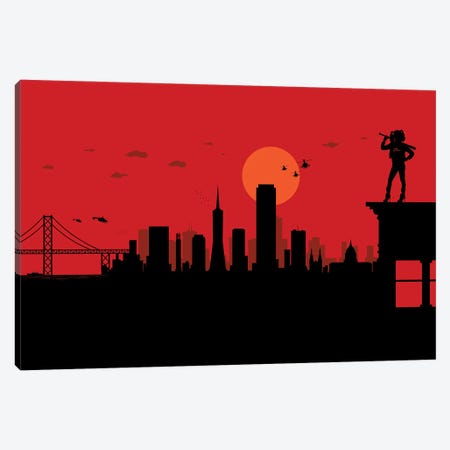 San Francisco Watcher Canvas Print #SKW115} by SKYWORLDPROJECT Canvas Wall Art