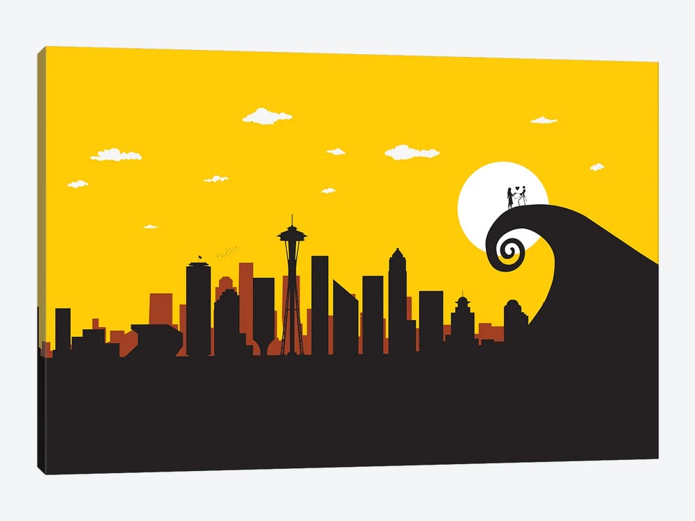 Seattle's Nightmare by SKYWORLDPROJECT 1-piece Canvas Print