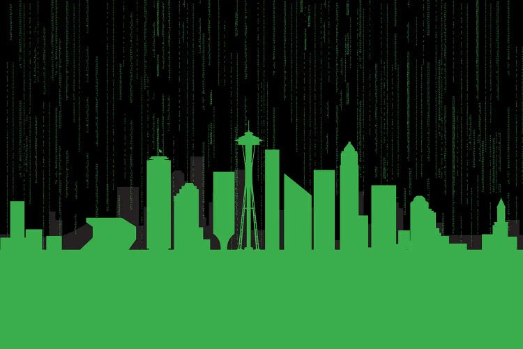 Seattle Code by SKYWORLDPROJECT wall art