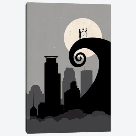 Minneapolis Nightmare Canvas Print #SKW122} by SKYWORLDPROJECT Canvas Artwork