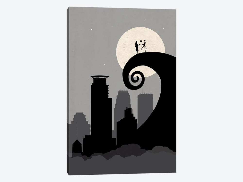 Minneapolis Nightmare by SKYWORLDPROJECT 1-piece Canvas Wall Art