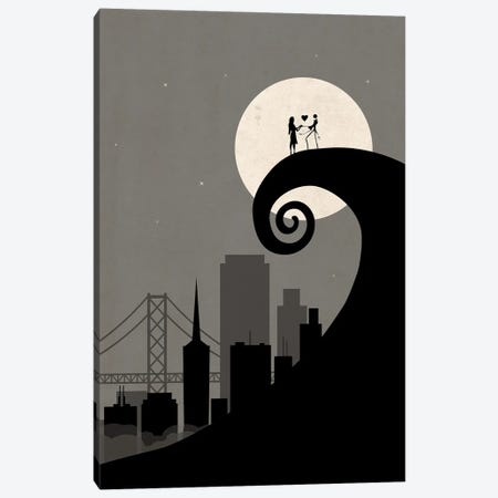 San Francisco Nightmare Scene Canvas Print #SKW123} by SKYWORLDPROJECT Canvas Artwork