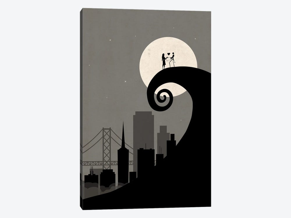 San Francisco Nightmare Scene by SKYWORLDPROJECT 1-piece Canvas Art Print