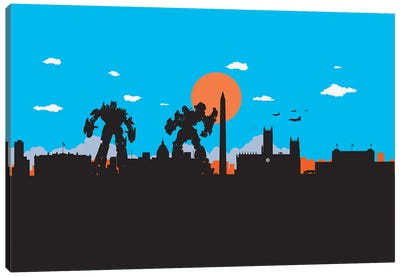 Washington Protectors Canvas Art Print - Transformers