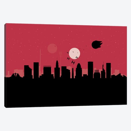 Baltimore Spaceships Canvas Print #SKW12} by SKYWORLDPROJECT Canvas Artwork