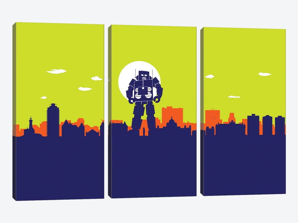 Victoria Robot by SKYWORLDPROJECT 3-piece Canvas Art Print