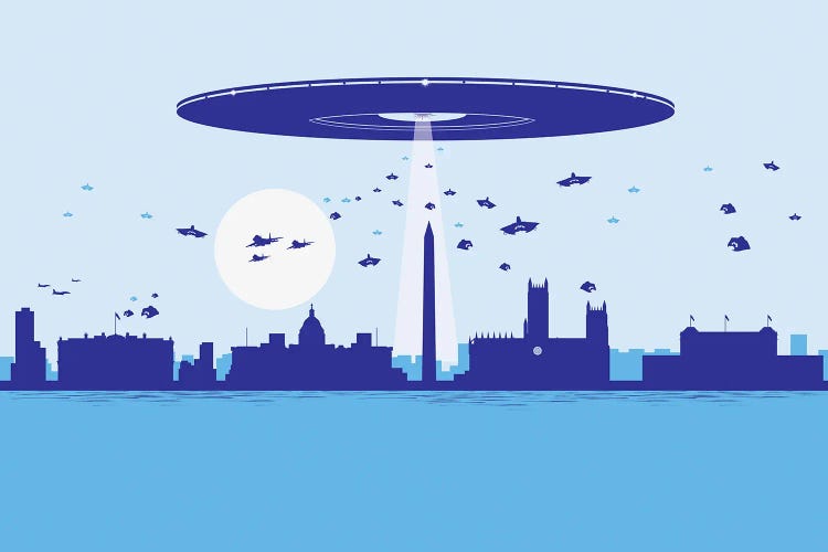 Washington Invasion by SKYWORLDPROJECT wall art