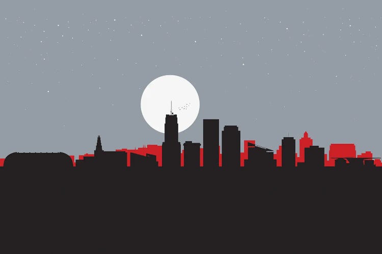 Akron, Ohio by SKYWORLDPROJECT wall art