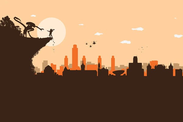 Albany: Albany NY. Aliens Battle by SKYWORLDPROJECT