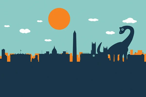 Washington, D.C.: Baby Dinosaur at Washington D.C. by SKYWORLDPROJECT