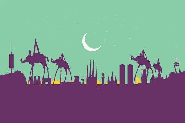 Catalonia: Barcelona Elephants Walk by SKYWORLDPROJECT