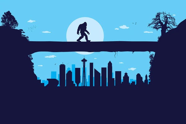 Seattle: Seattle Bigfoot by SKYWORLDPROJECT