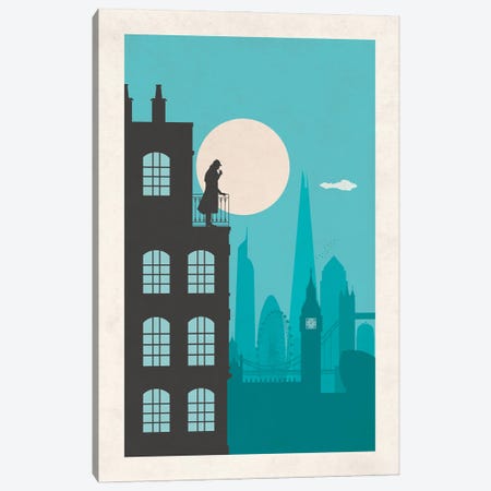 Sherlock London Canvas Print #SKW147} by SKYWORLDPROJECT Canvas Print