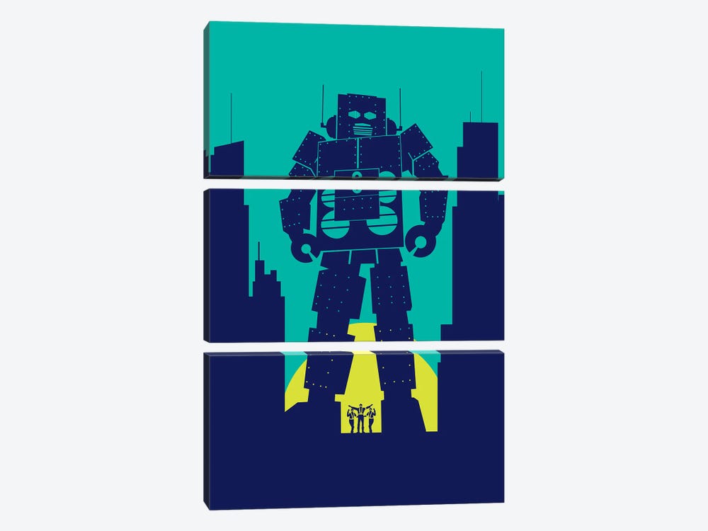 Galactic Robot by SKYWORLDPROJECT 3-piece Canvas Artwork