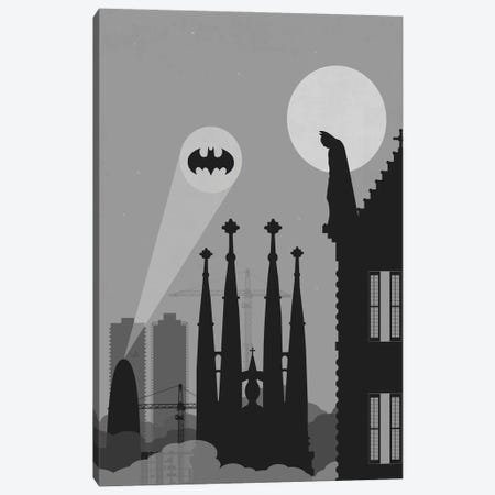 Barcelona Gothic Hero Canvas Print #SKW149} by SKYWORLDPROJECT Canvas Wall Art