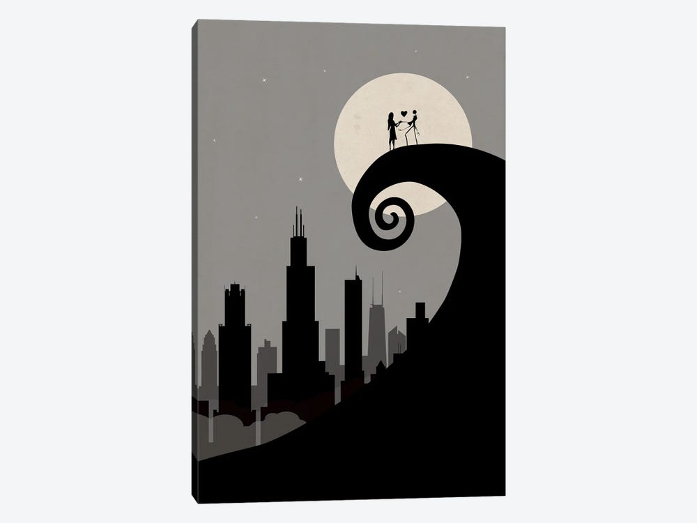 Chicago's Nightmare by SKYWORLDPROJECT 1-piece Canvas Wall Art