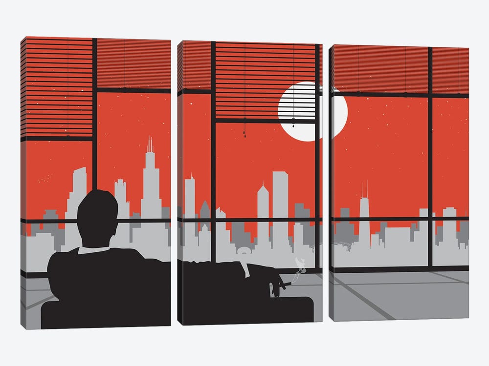 Mad Day Chicago by SKYWORLDPROJECT 3-piece Art Print