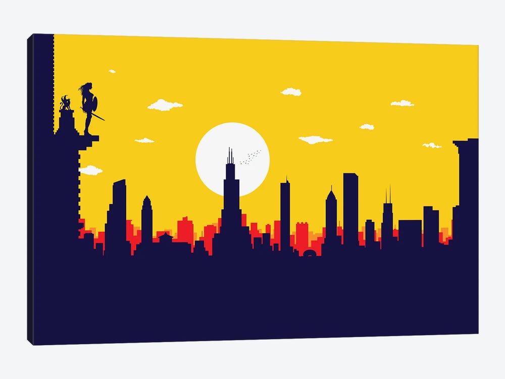 Chicago's Wonder Hero by SKYWORLDPROJECT 1-piece Canvas Wall Art