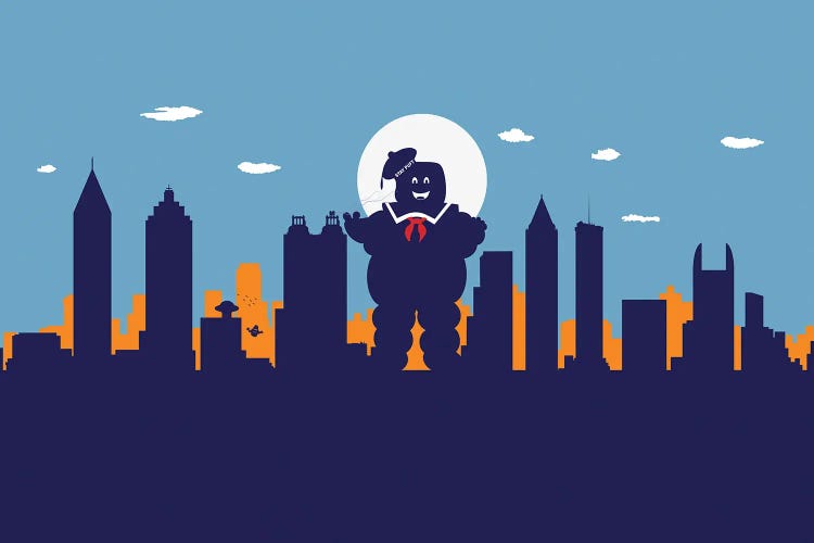 Atlanta's Sweet Ghost by SKYWORLDPROJECT wall art