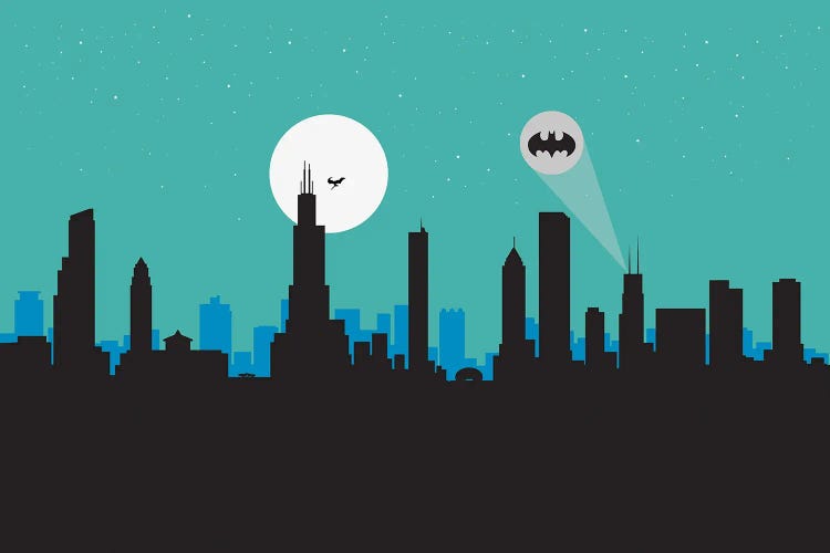 Chicago Hero by SKYWORLDPROJECT wall art