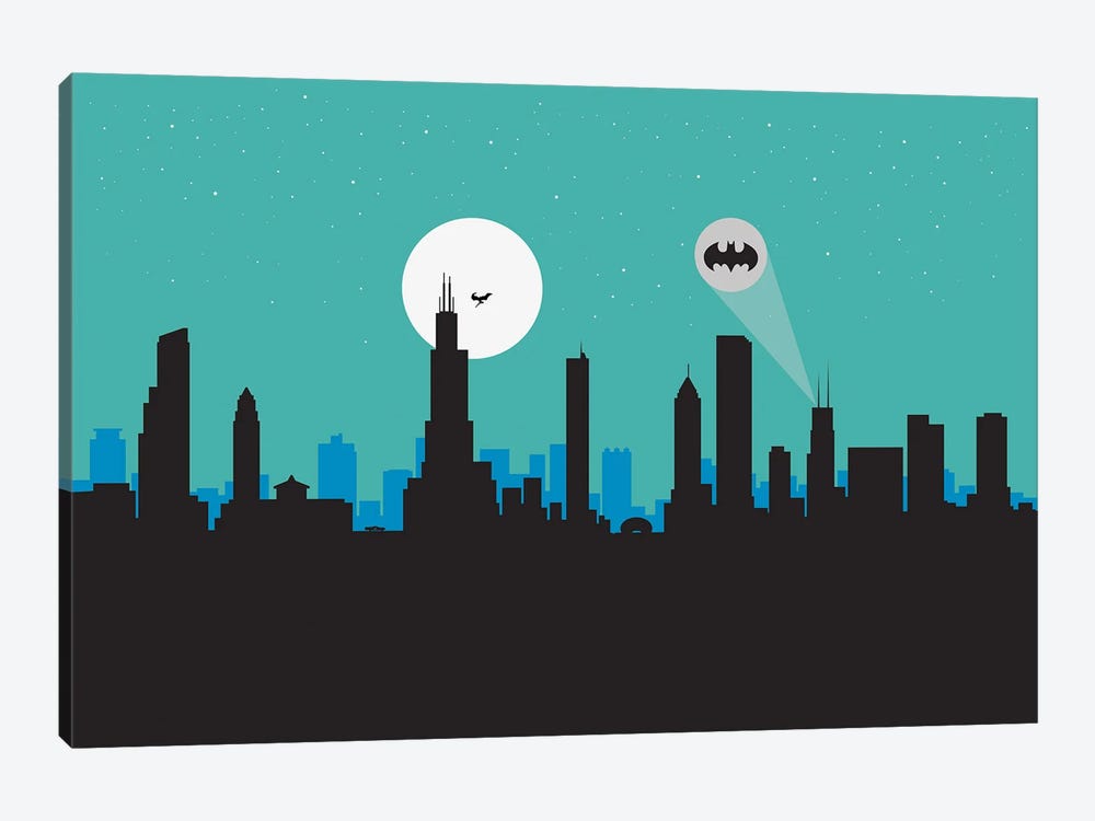 Chicago Hero by SKYWORLDPROJECT 1-piece Canvas Art Print