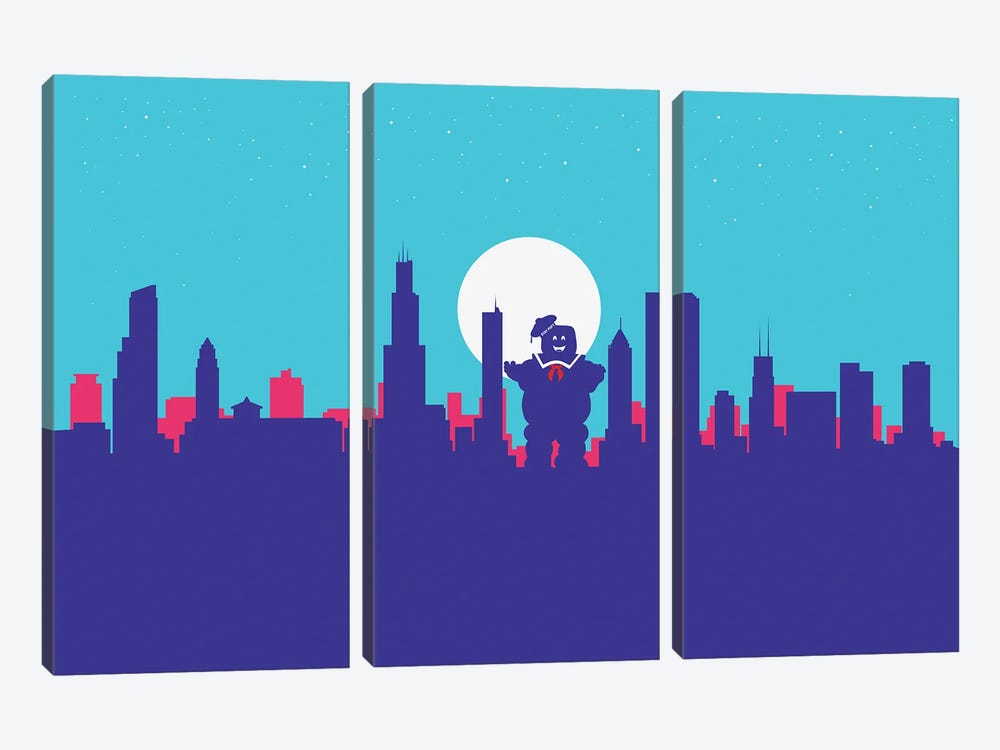 Chicago Sweet Ghost by SKYWORLDPROJECT 3-piece Canvas Artwork