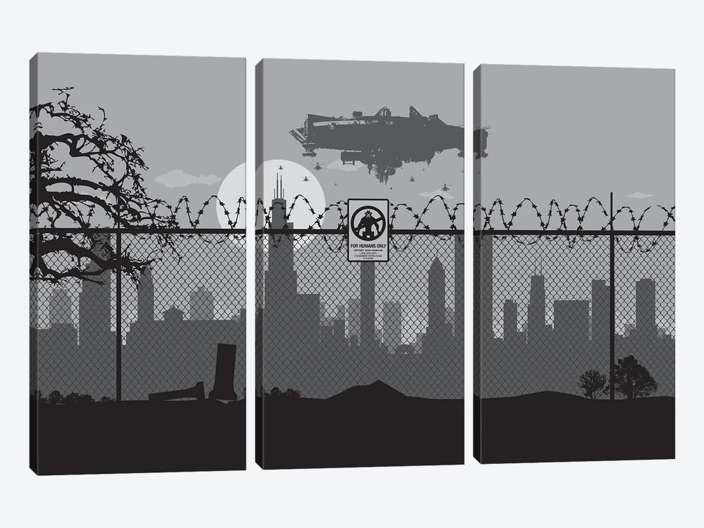 Chicago's #9 by SKYWORLDPROJECT 3-piece Canvas Artwork