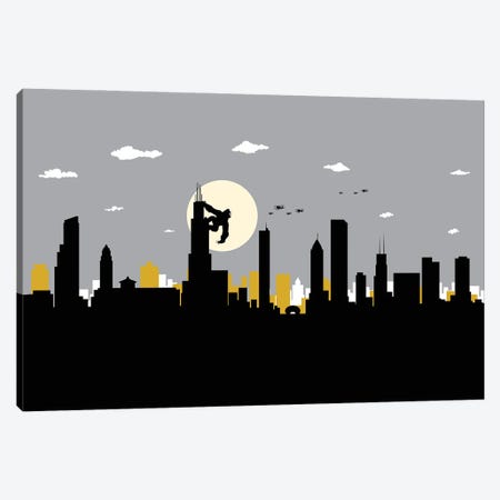 Chicago's King Canvas Print #SKW30} by SKYWORLDPROJECT Canvas Art