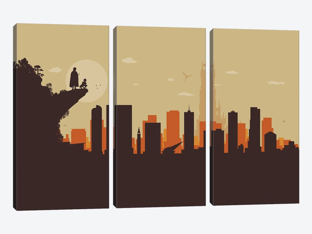 Denver's Ring Search by SKYWORLDPROJECT 3-piece Canvas Artwork