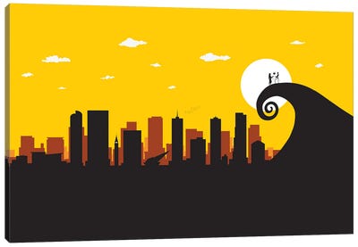 A Nightmare in Denver Canvas Art Print - SKYWORLDPROJECT