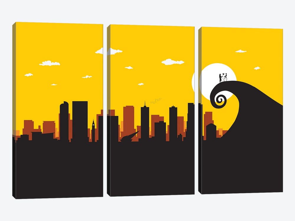 A Nightmare in Denver by SKYWORLDPROJECT 3-piece Canvas Wall Art